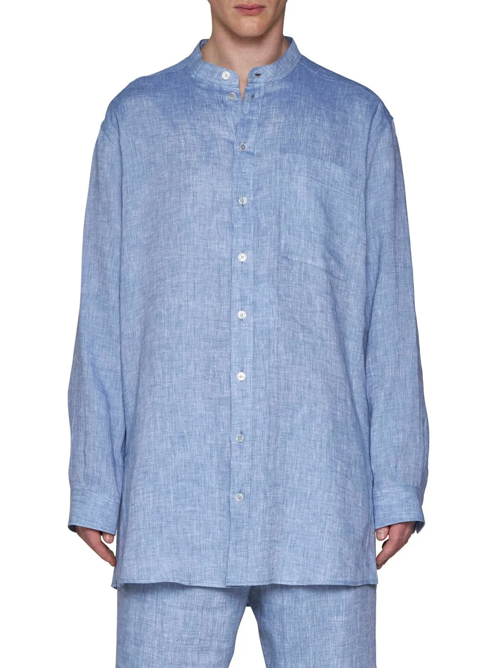 Dolce & Gabbana Mandarin Collar Oversize Shirt