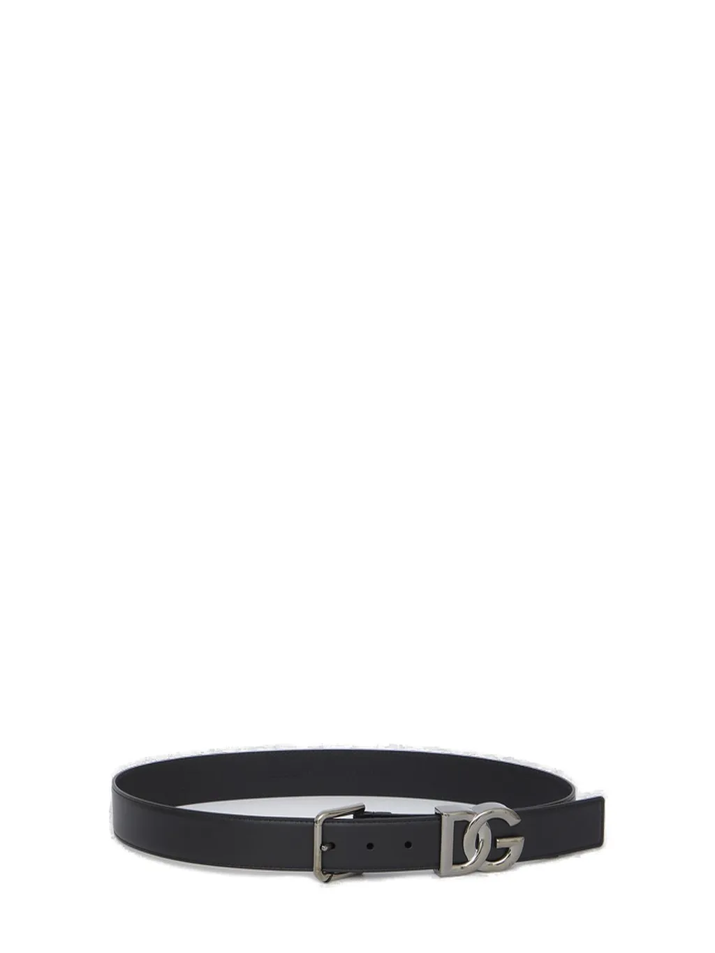 Dolce & Gabbana Logo Plaque Square Buckle Belt
