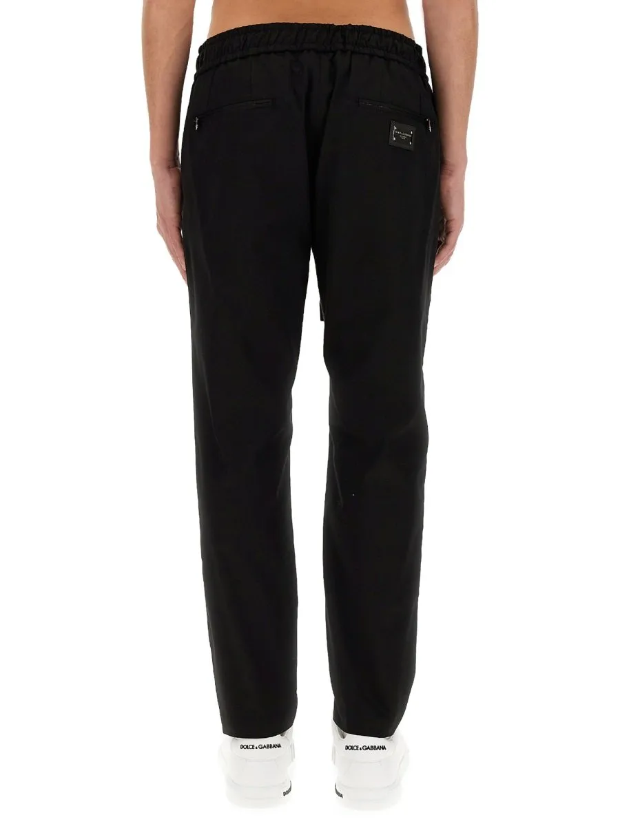 Dolce & Gabbana Logo Patch Jogging Pants