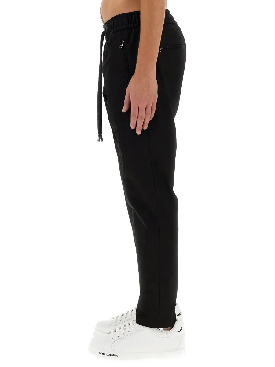 Dolce & Gabbana Logo Patch Jogging Pants