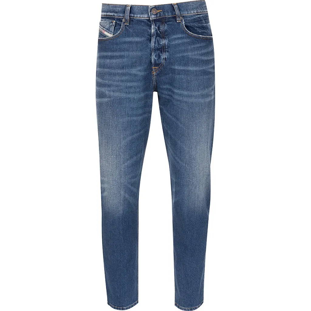 Diesel Logo Patch 2005 D-Fining Tapered Leg Jeans
