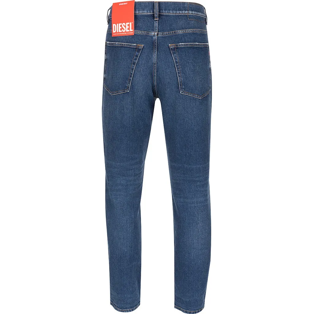 Diesel Logo Patch 2005 D-Fining Tapered Leg Jeans