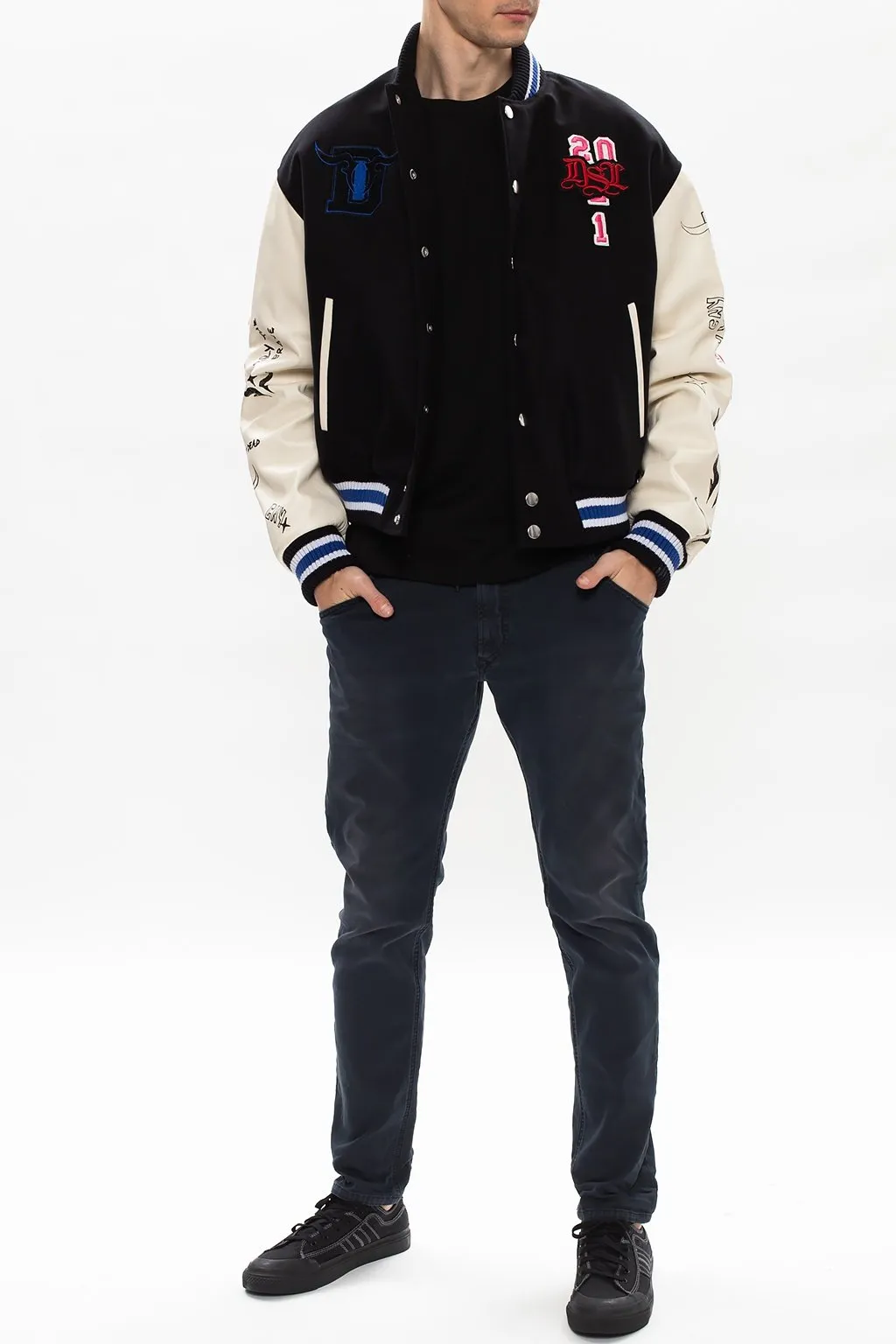 Diesel Krooley Drawstring Tapered Jeans