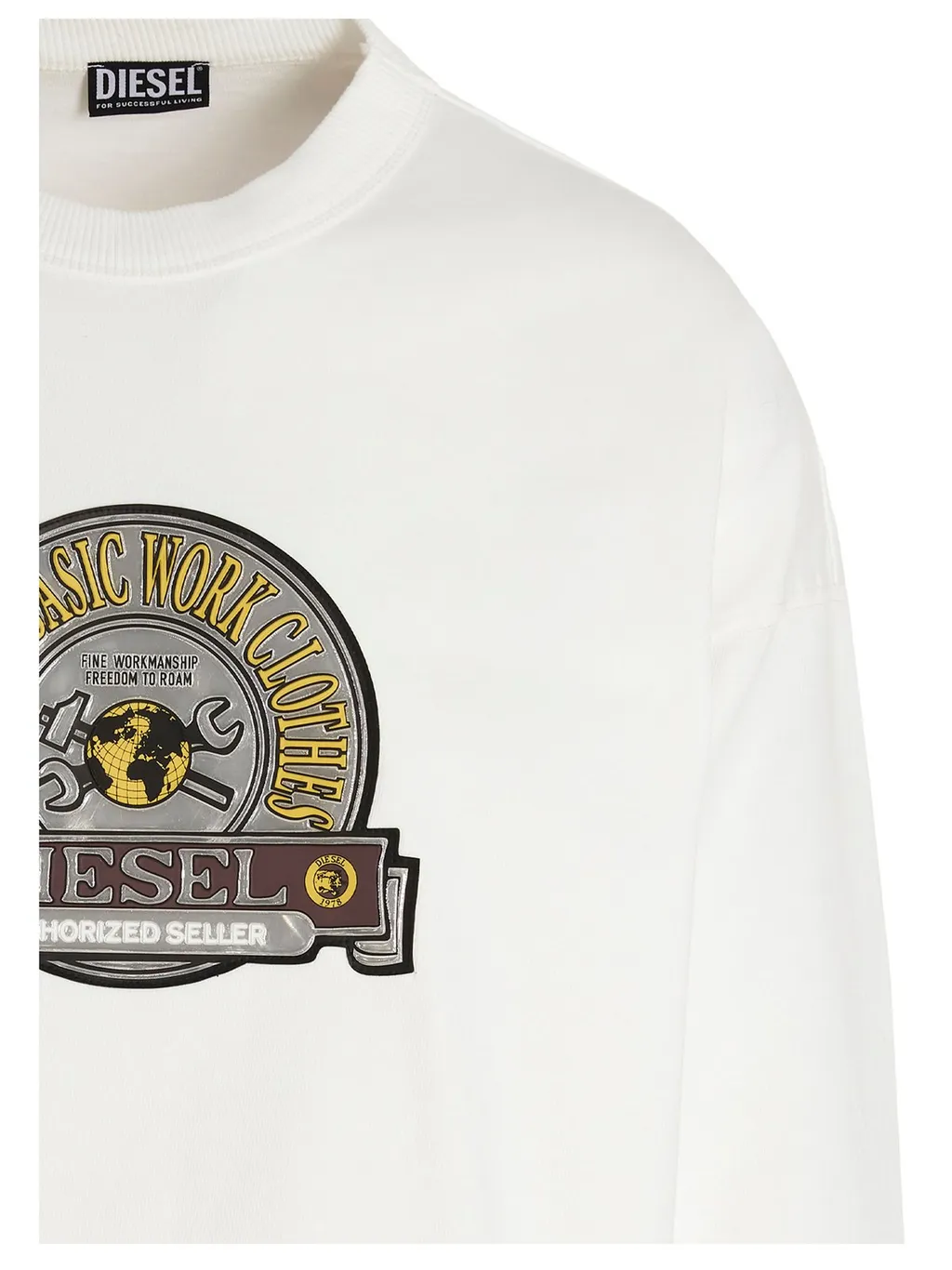 Diesel Logo Patch Crewneck Sweatshirt