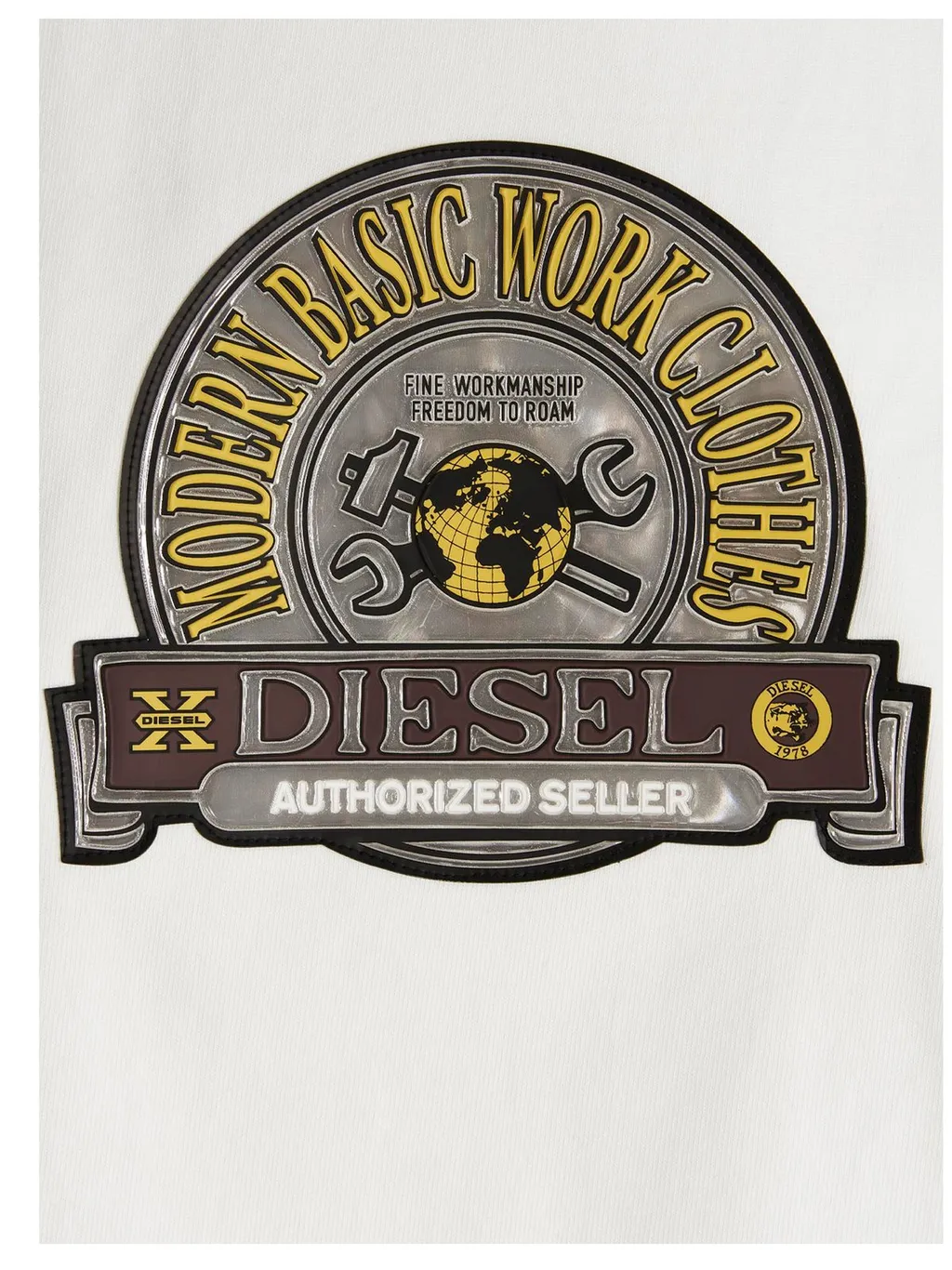 Diesel Logo Patch Crewneck Sweatshirt