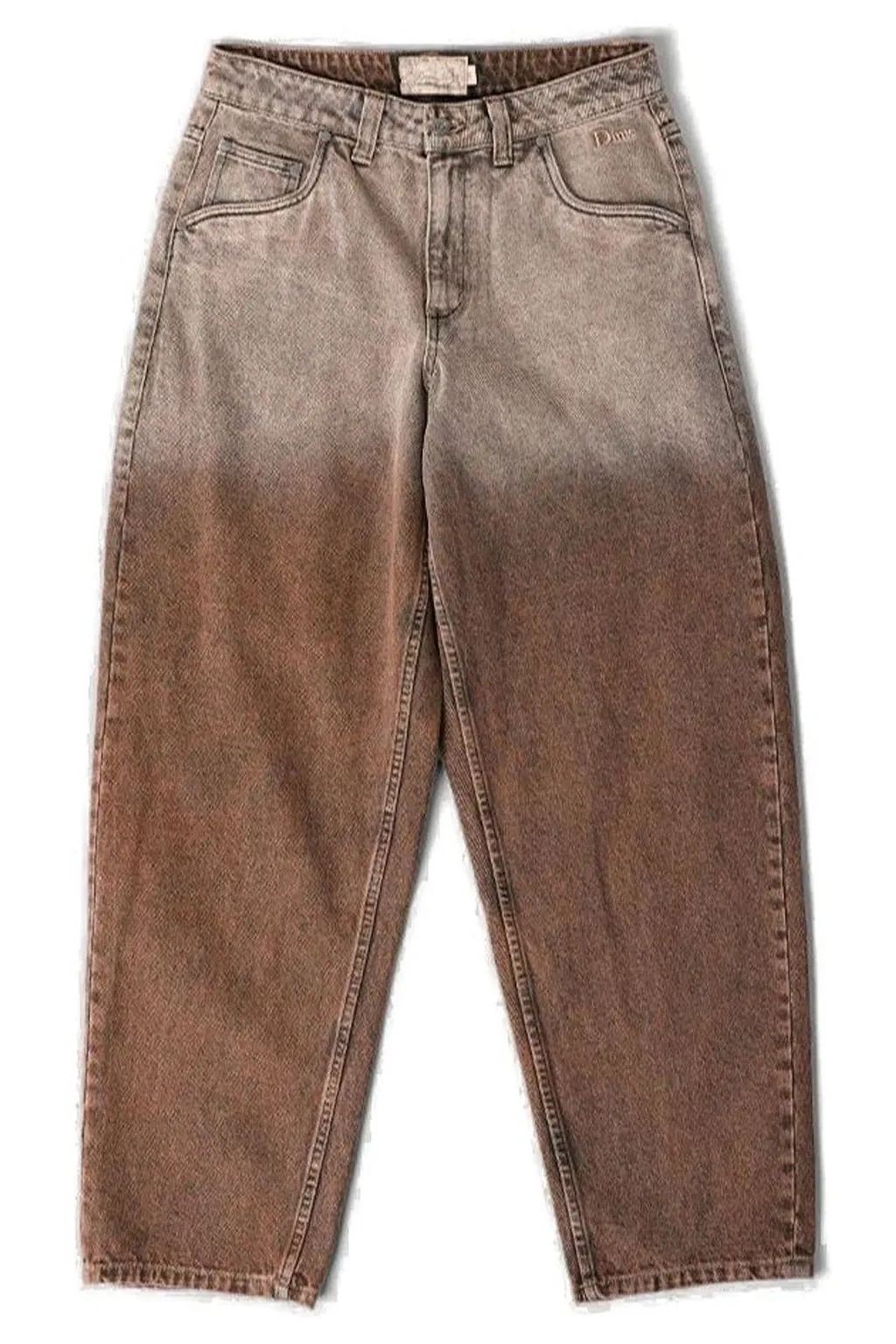 Dime Logo-Embroidered Gradient Jeans