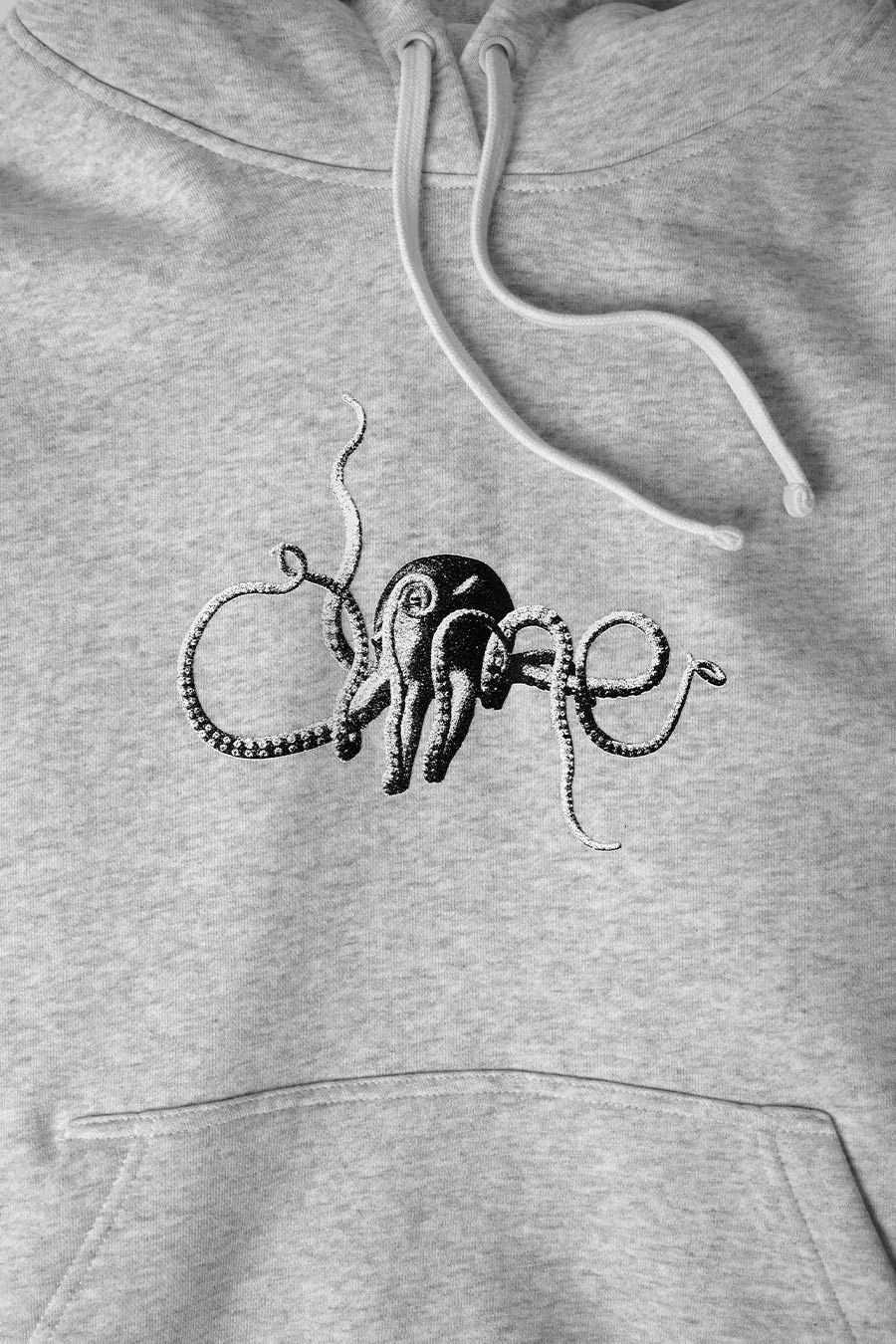 Dime Octopus-Print Drawstring Hoodie