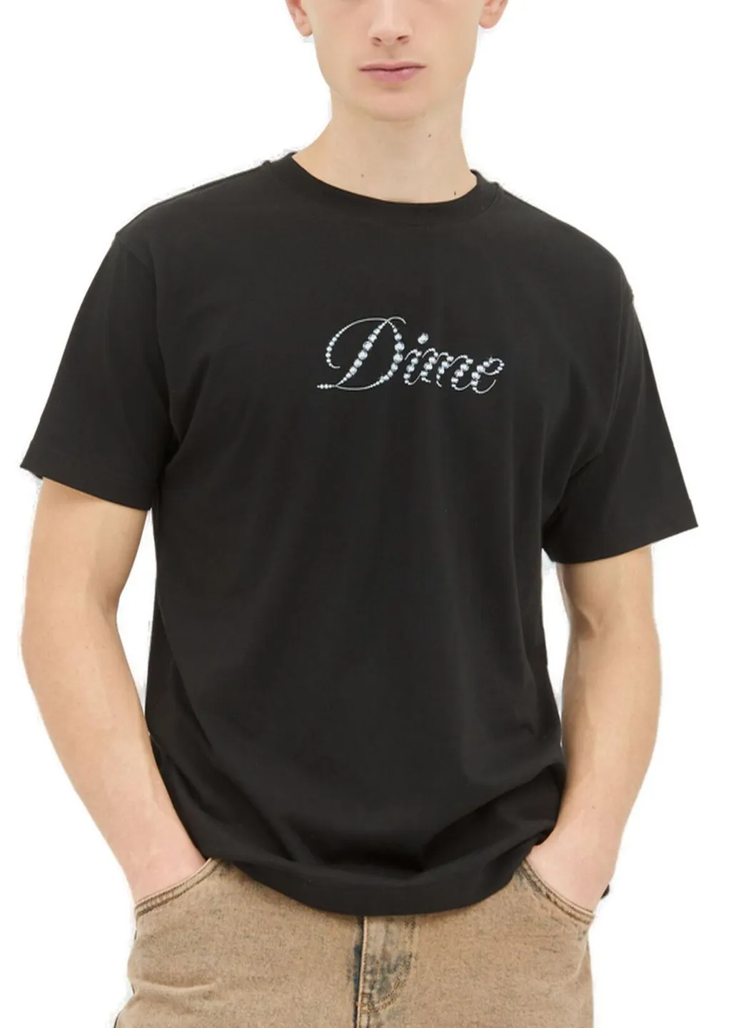 Dime Icy Cursive Logo Printed T-Shirt