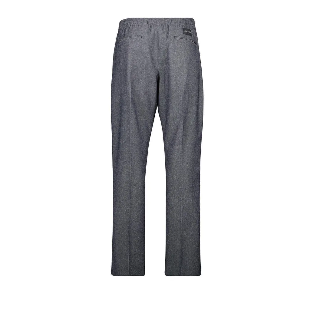 Dior Tailored Logo Patch Elasticated-Waist Track Pants
