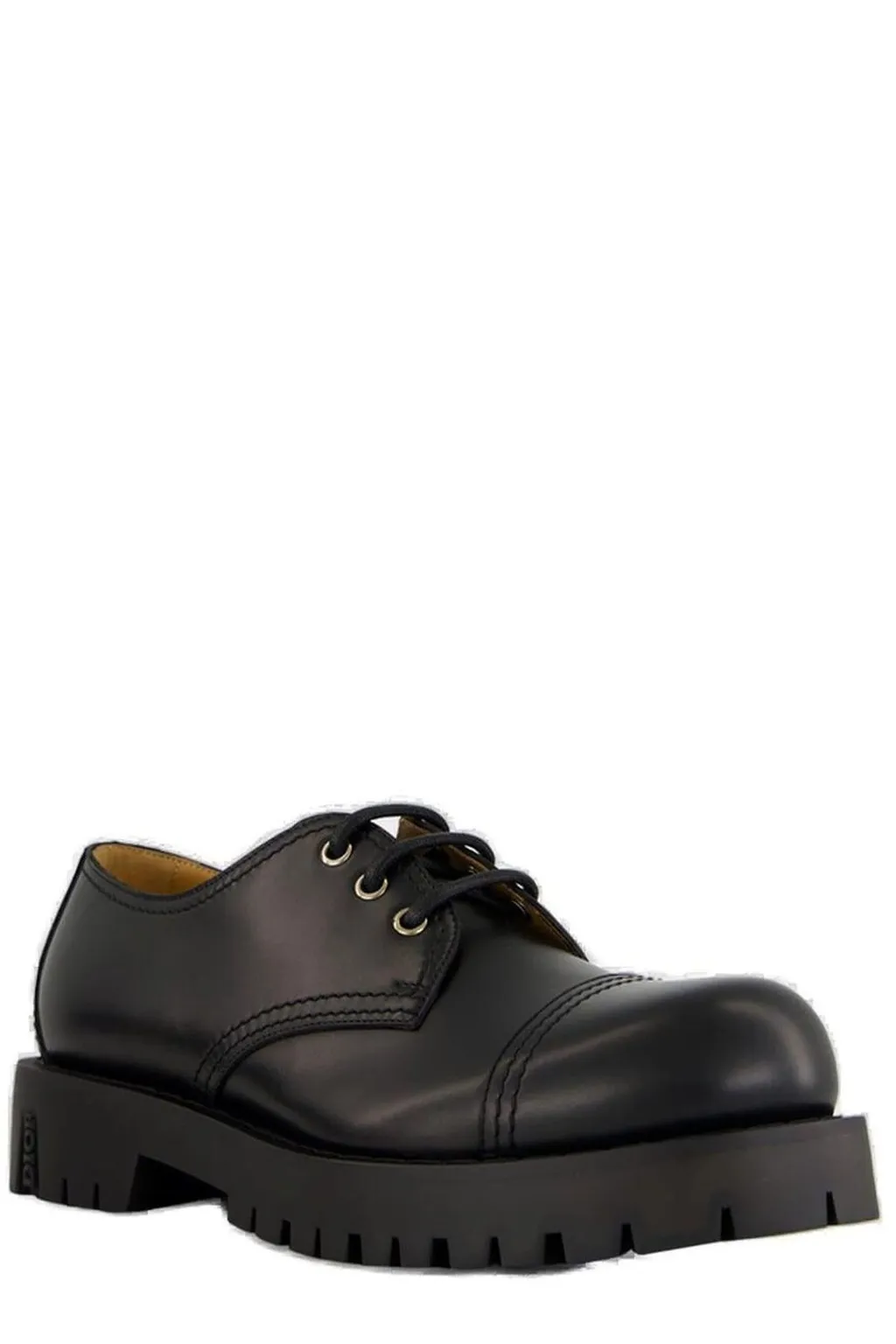 Dior Homme Round-Toe Lace-Up Shoes