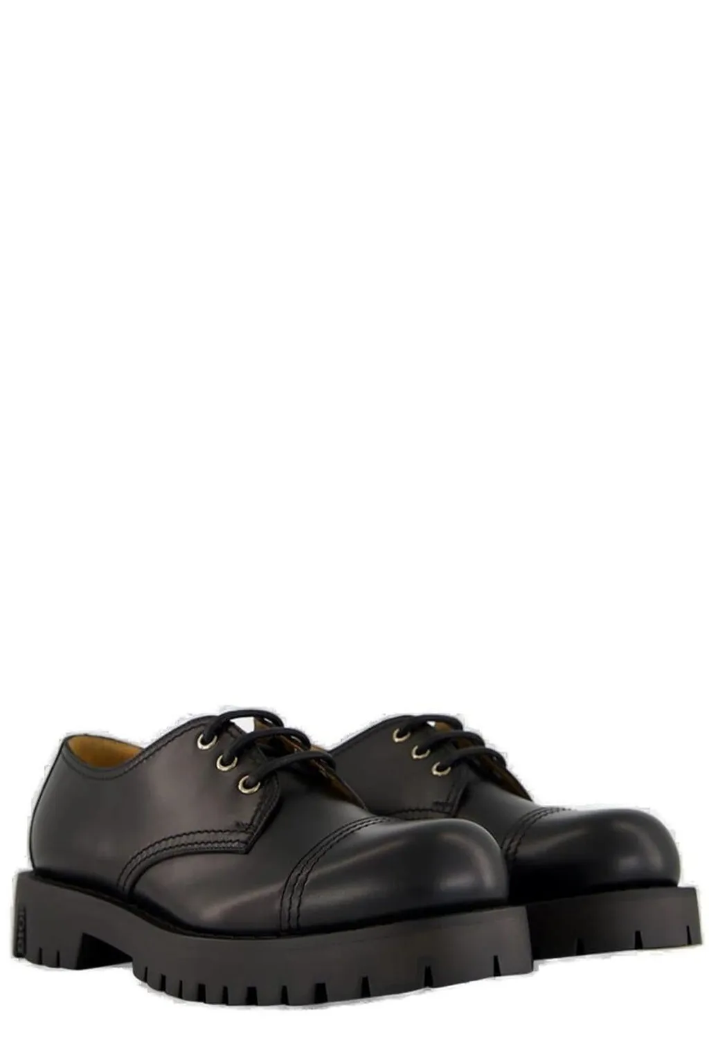 Dior Homme Round-Toe Lace-Up Shoes