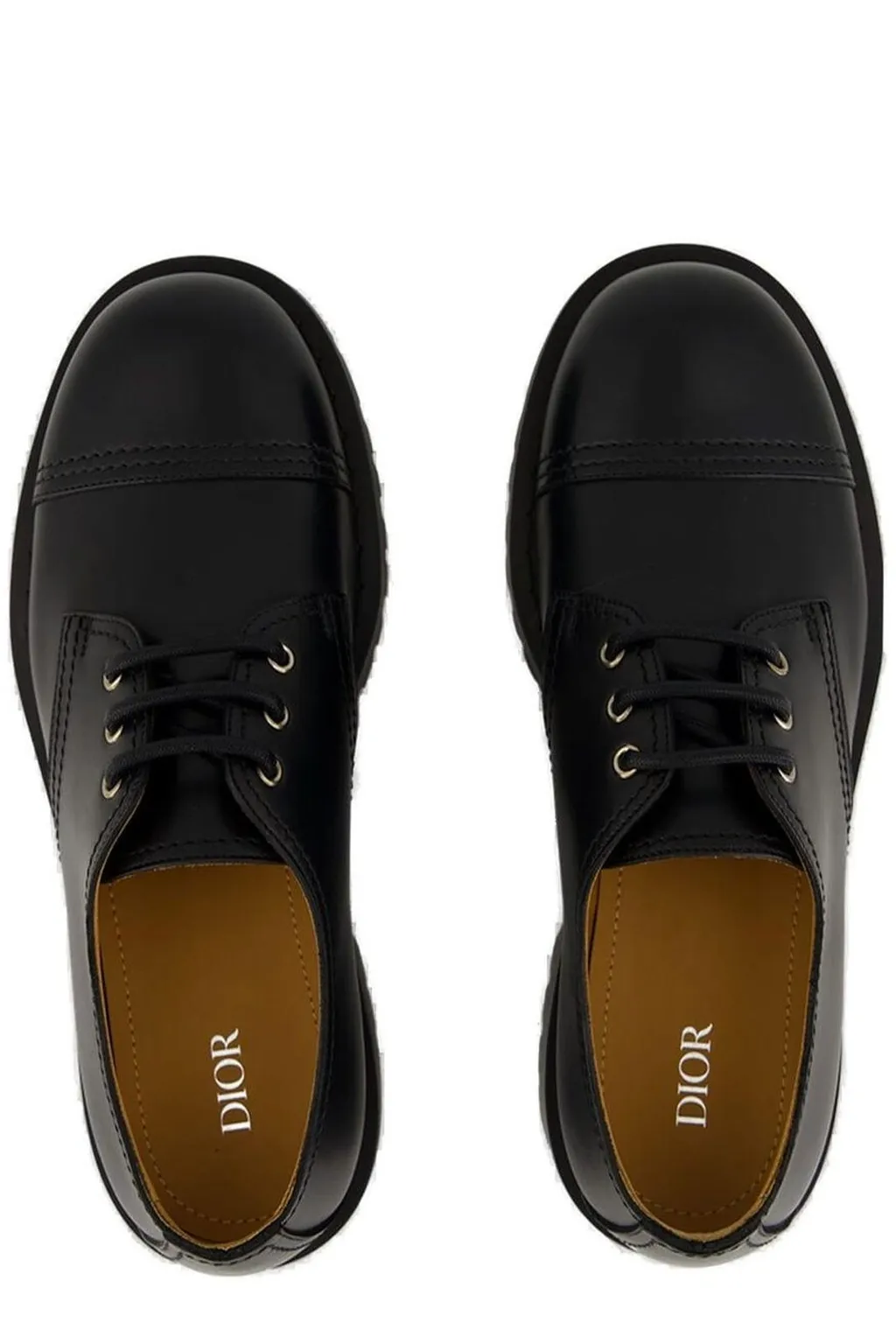 Dior Homme Round-Toe Lace-Up Shoes