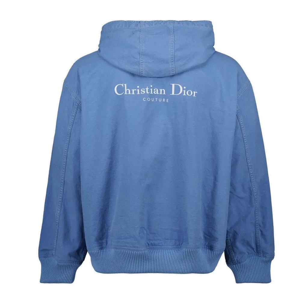 Dior Logo Homme Embroidered Zip-Up Jacket