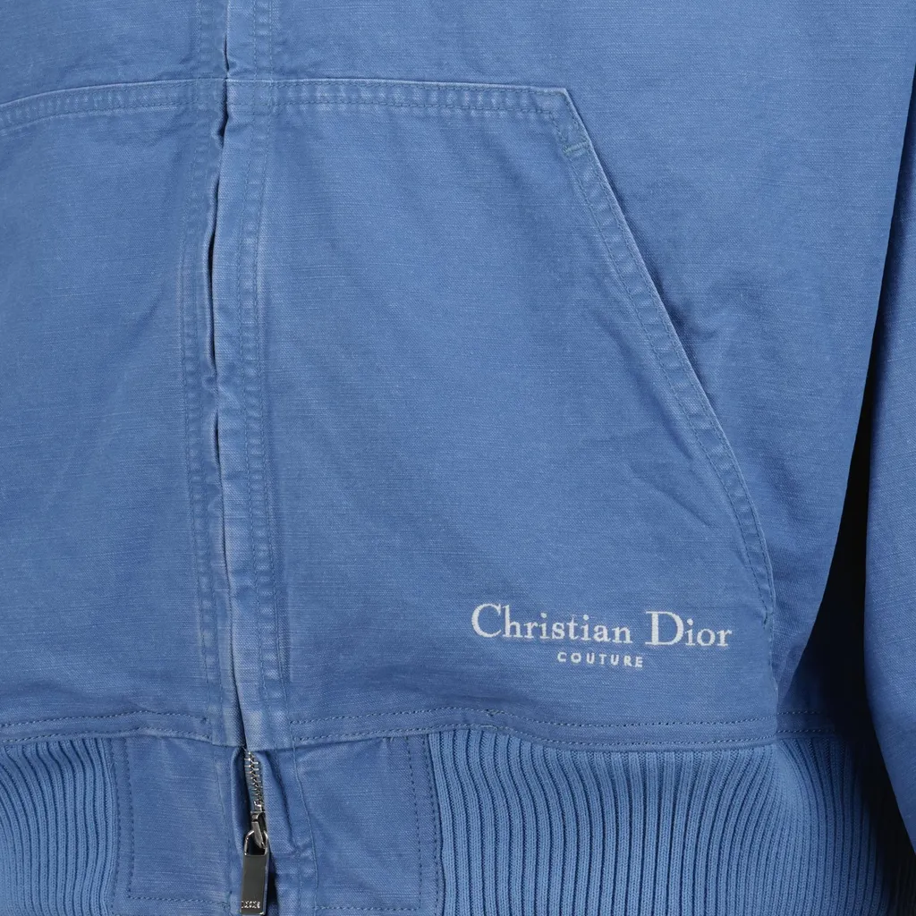 Dior Logo Homme Embroidered Zip-Up Jacket