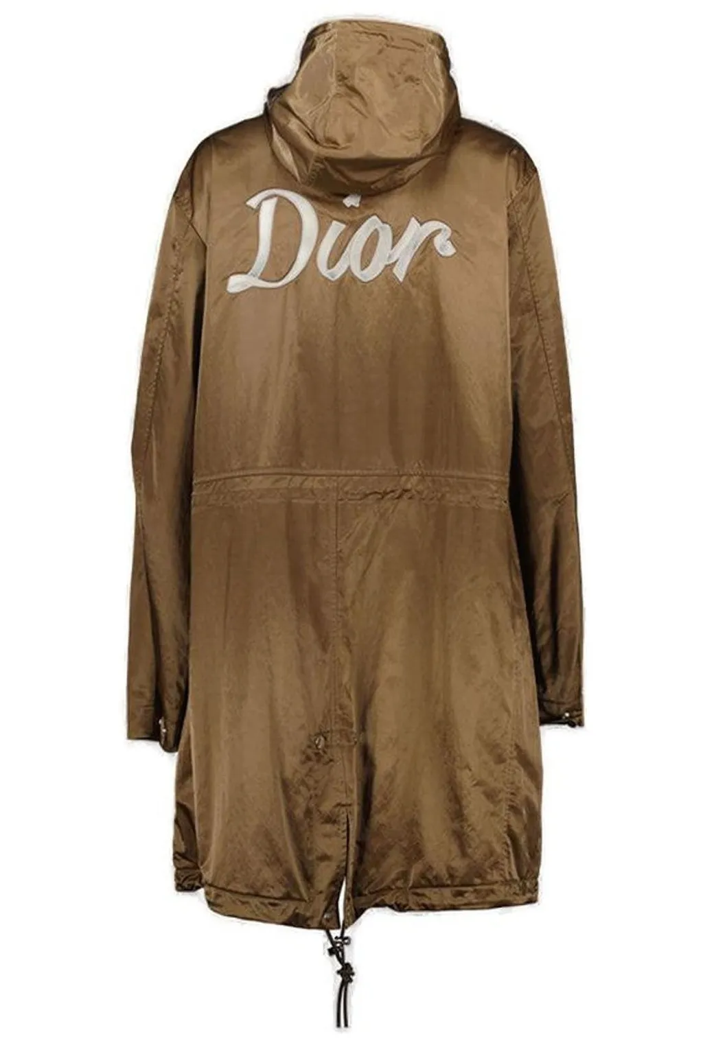 Dior Homme Logo Embroidered High Neck Coat