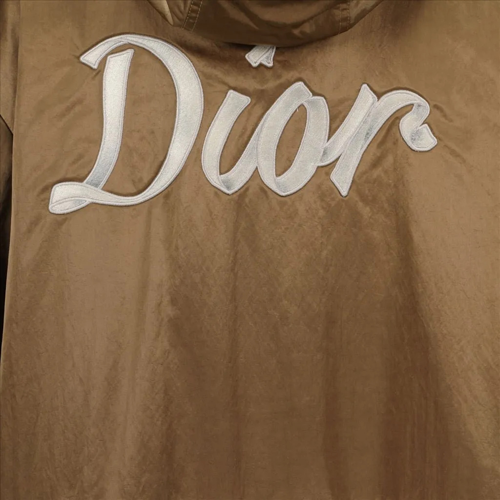 Dior Homme Logo Embroidered High Neck Coat
