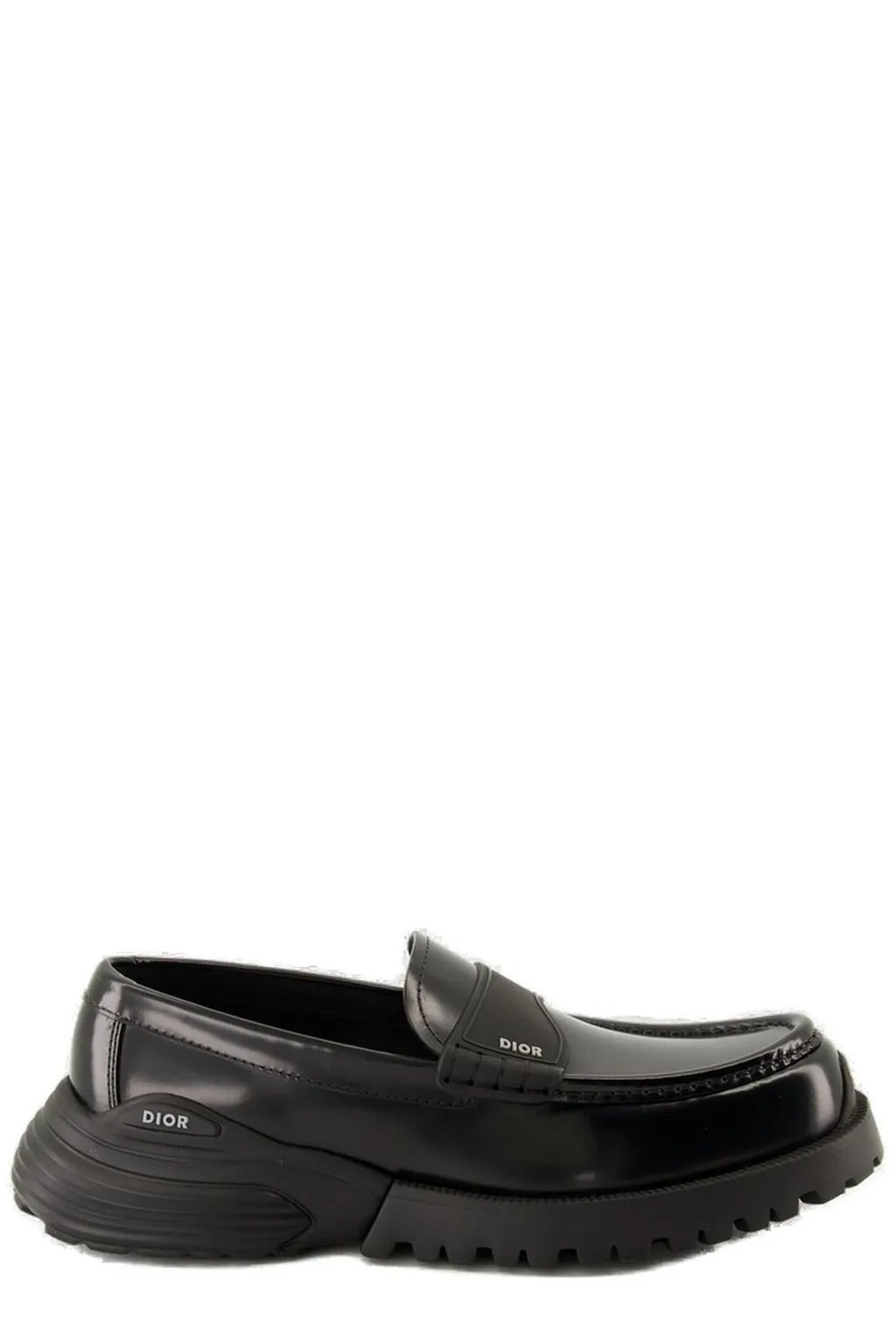 Dior Homme Logo Debossed Slip-On Loafers