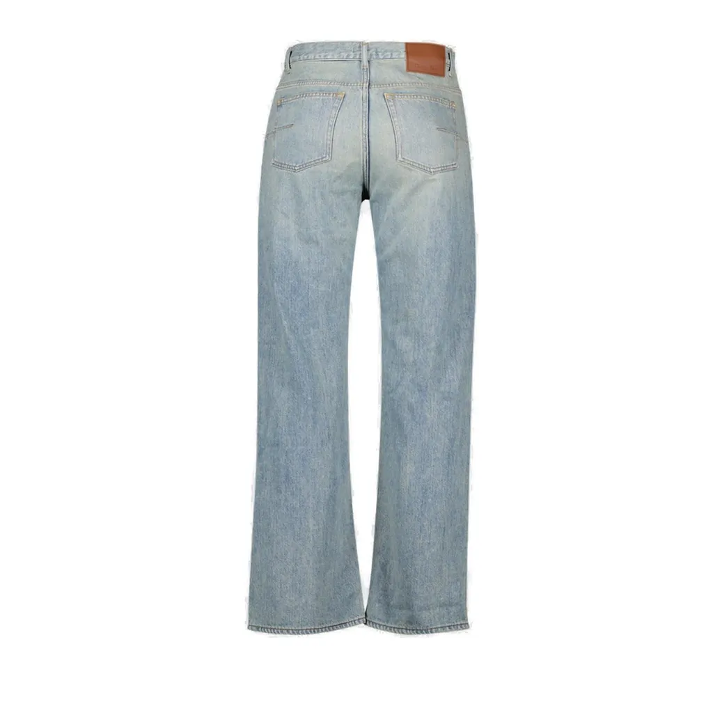 Dior Homme Logo Patch Straight-Leg Jeans