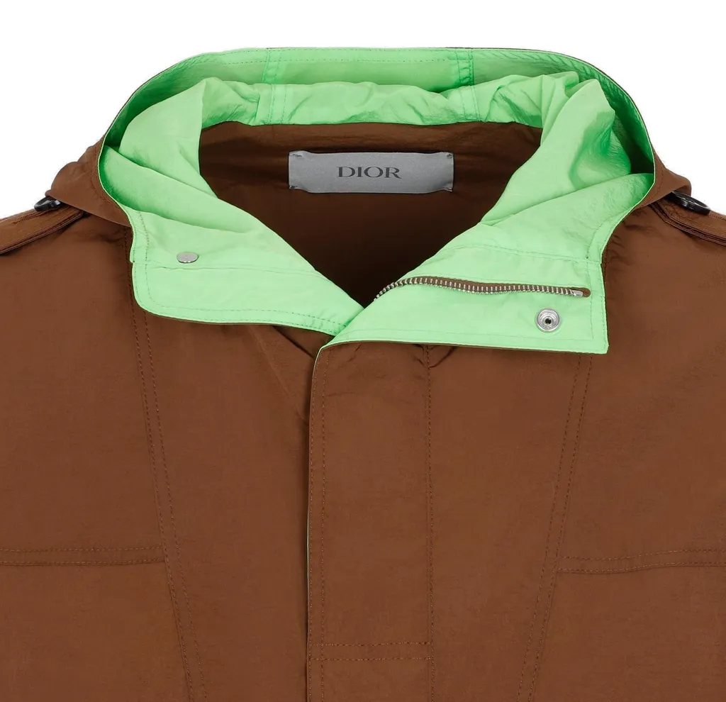 Dior Homme Button Placket Hooded Anorak