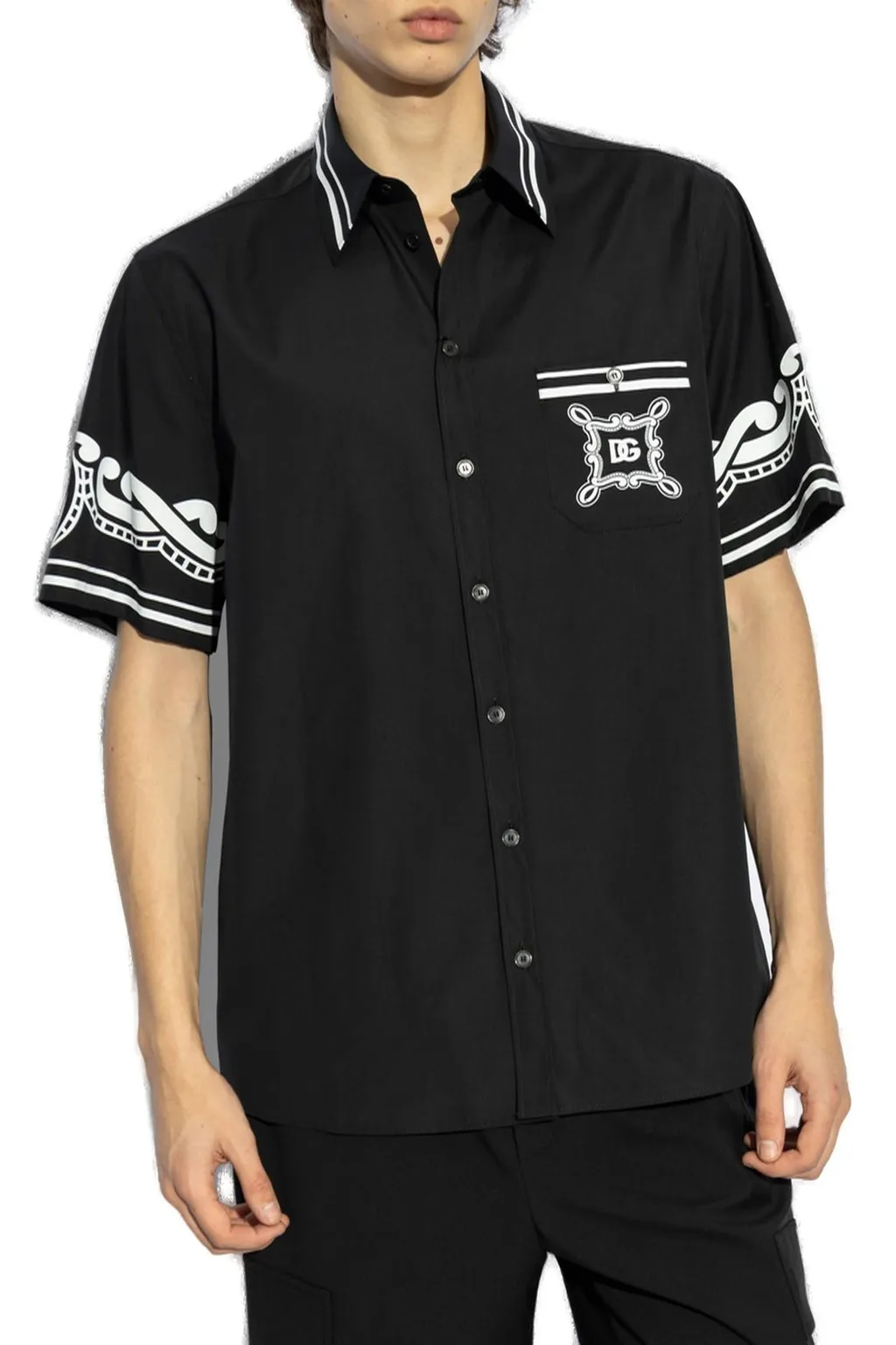 Dolce & Gabbana Logo Printed Short-Sleeved Shirt