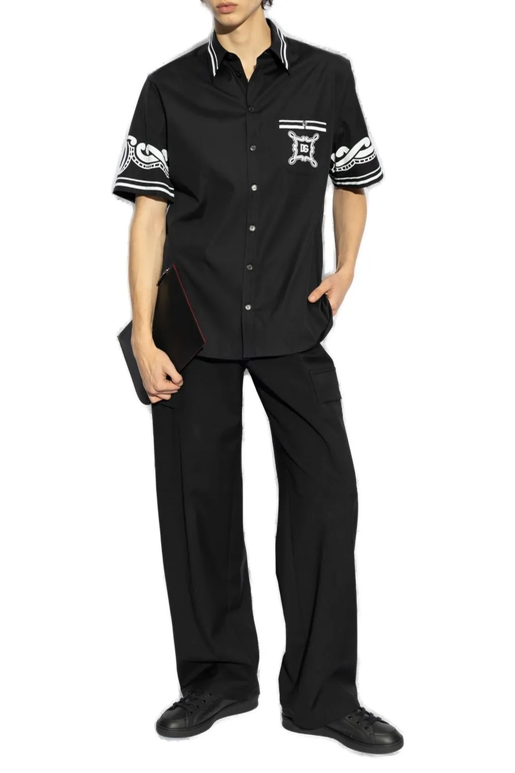 Dolce & Gabbana Logo Printed Short-Sleeved Shirt