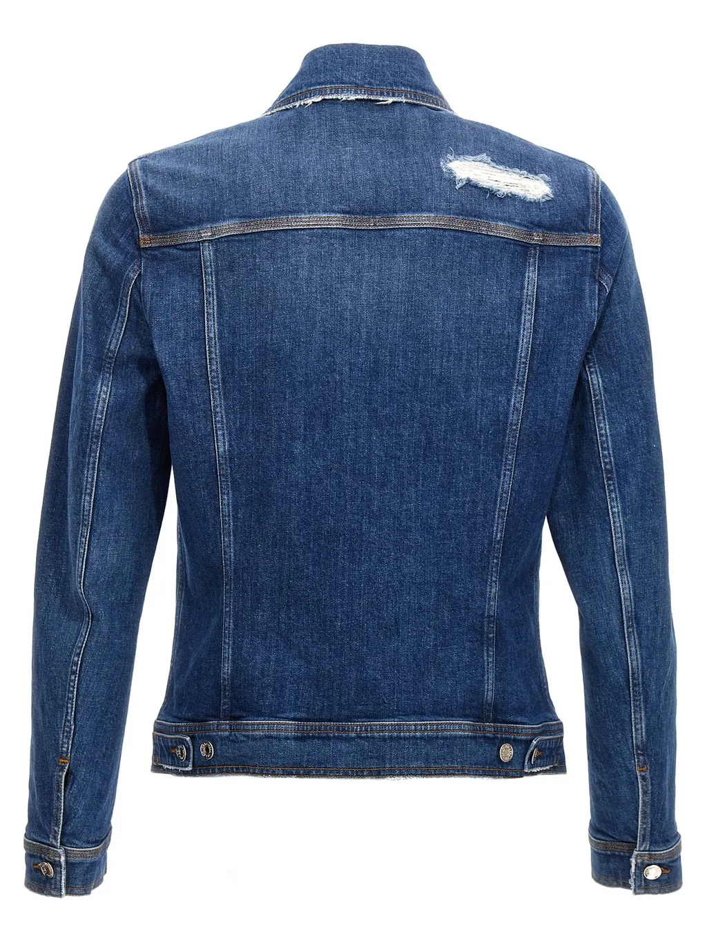 Dolce & Gabbana Buttoned Straight Hem Denim Jacket