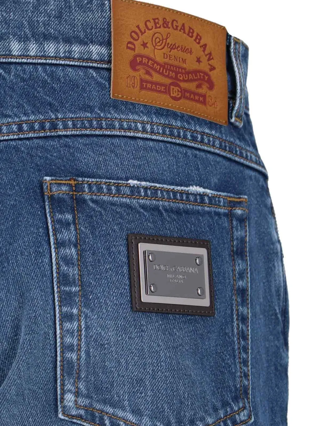 Dolce & Gabbana Logo Plaque Jeans