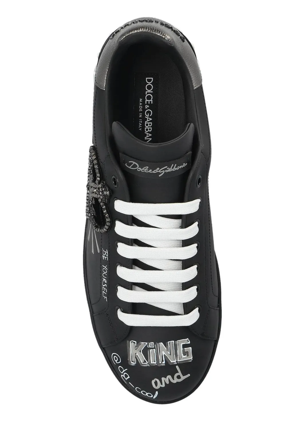Dolce & Gabbana Graffiti Printed Low-Top Sneakers