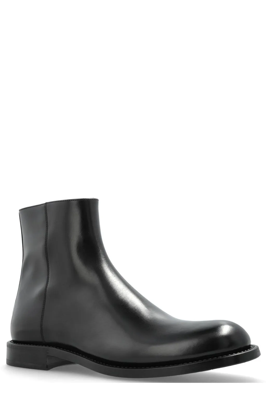 Dolce & Gabbana Round Toe Ankle Boots