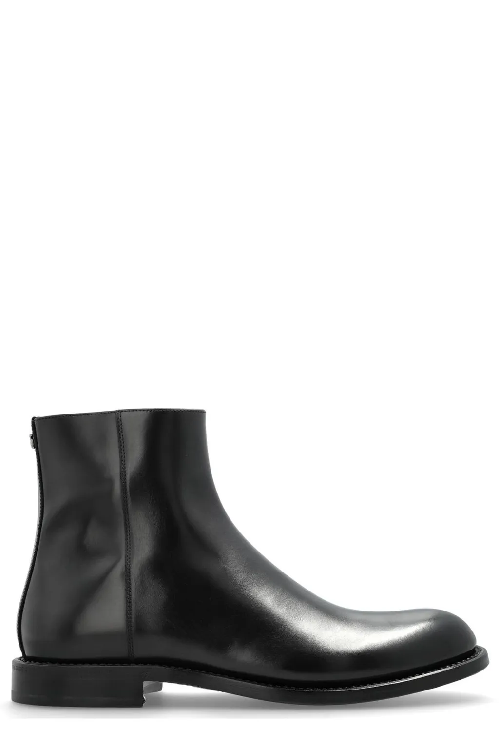 Dolce & Gabbana Round Toe Ankle Boots