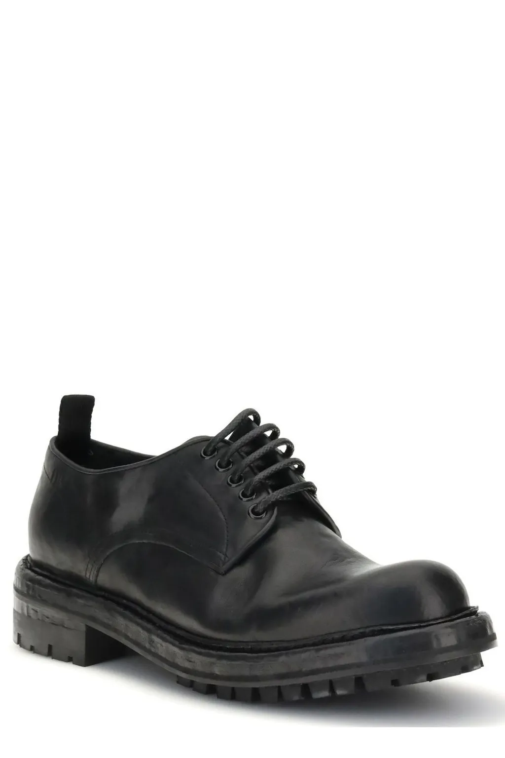 Dolce & Gabbana Round Toe Derby Shoes