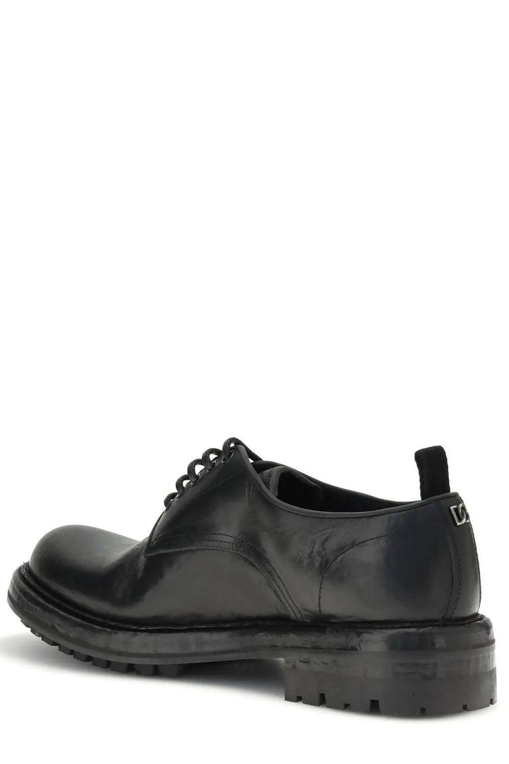 Dolce & Gabbana Round Toe Derby Shoes