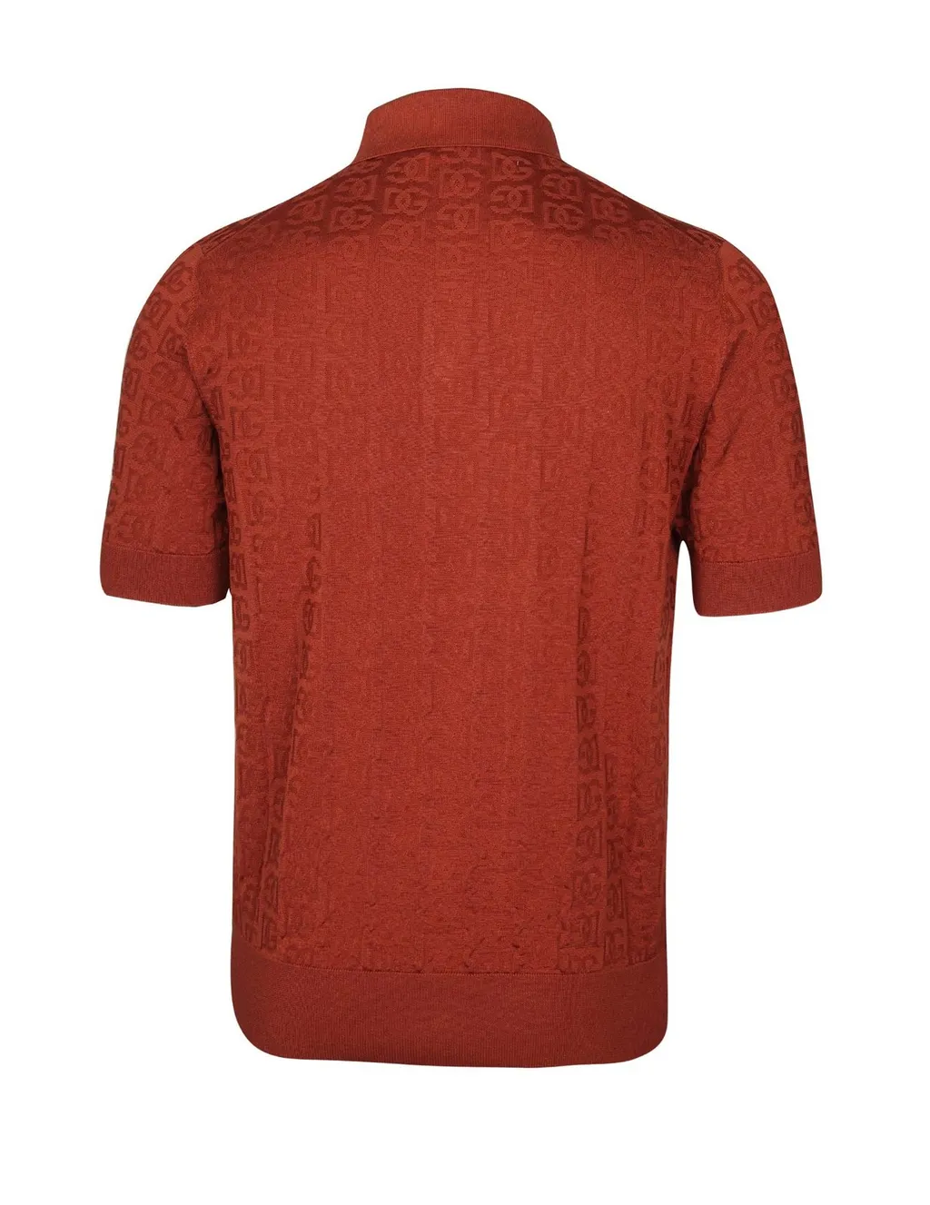 Dolce & Gabbana Logo Jacquard Short-Sleeved Polo Shirt