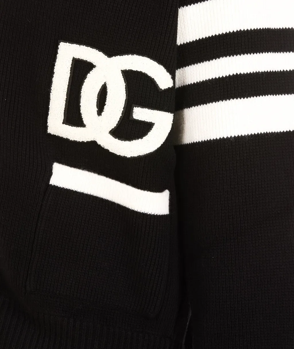 Dolce & Gabbana Logo Intarsia V-Neck Cardigan