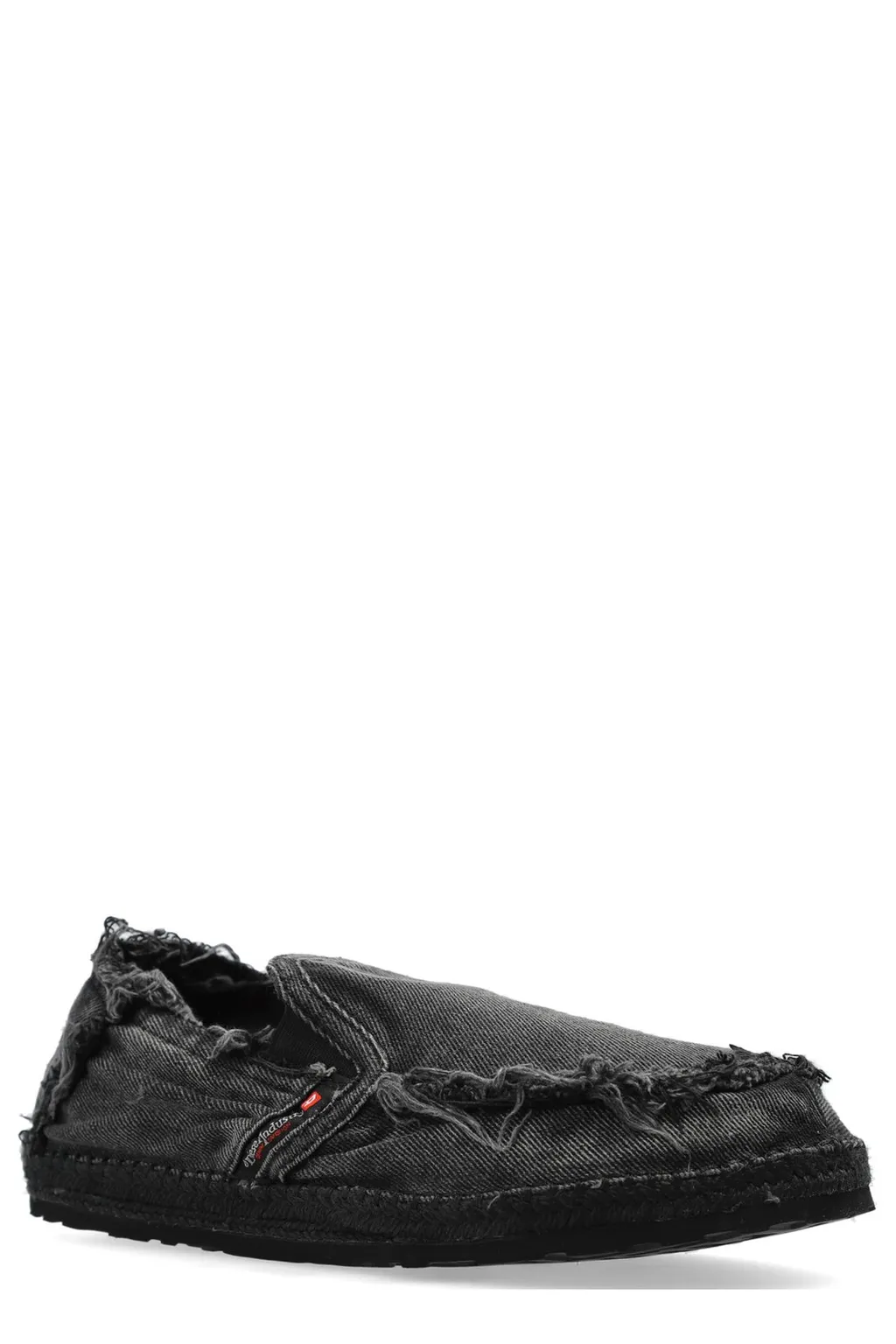 Diesel D-Lukas Esp Distressed Denim Espadrille Loafers