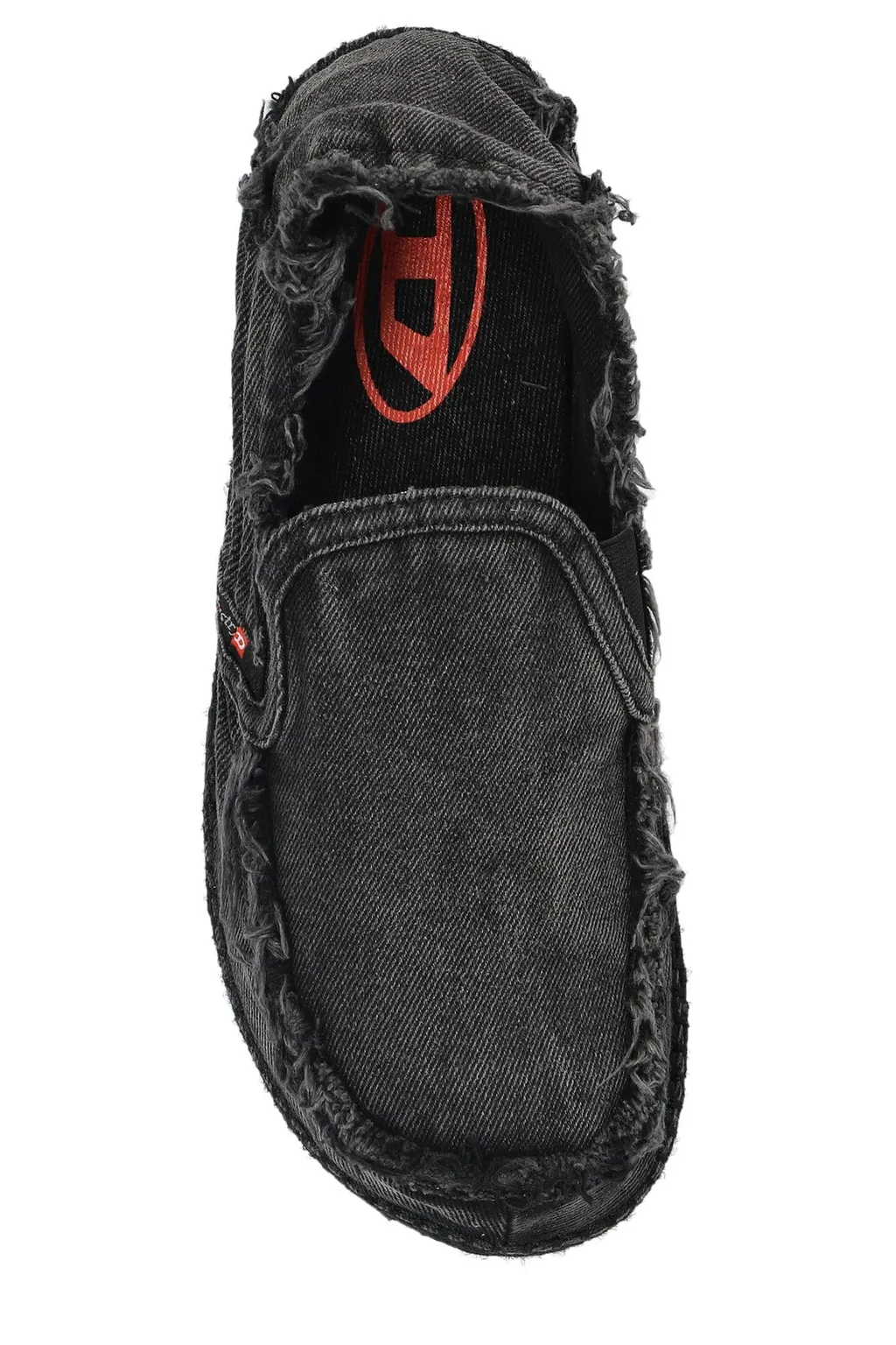 Diesel D-Lukas Esp Distressed Denim Espadrille Loafers