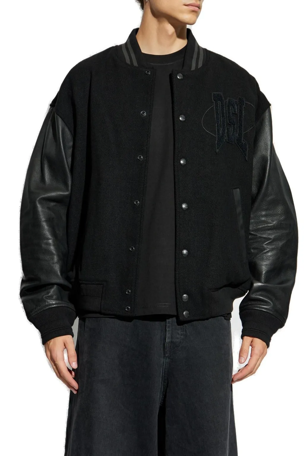 Diesel L-Nyman Panelled Bomber Jacket