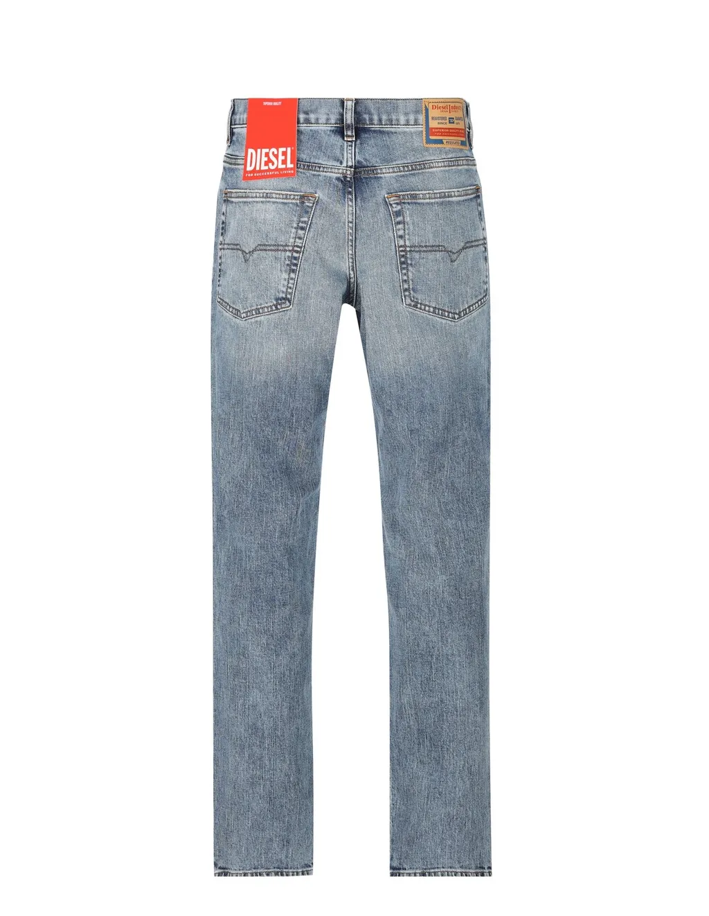 Diesel Logo-Patch Distressed Jeans