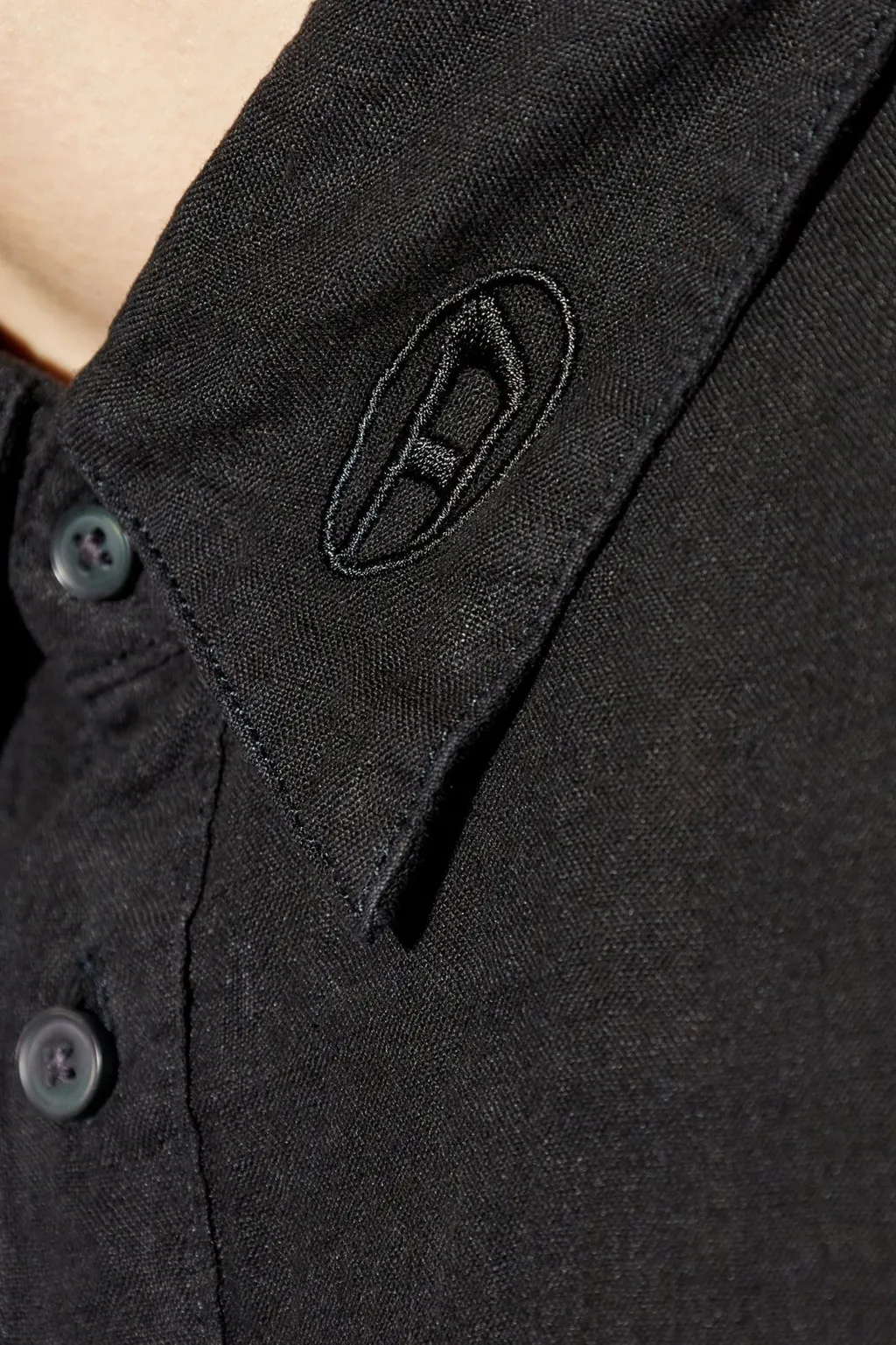 Diesel S-Werp Logo Embroidered Shirt