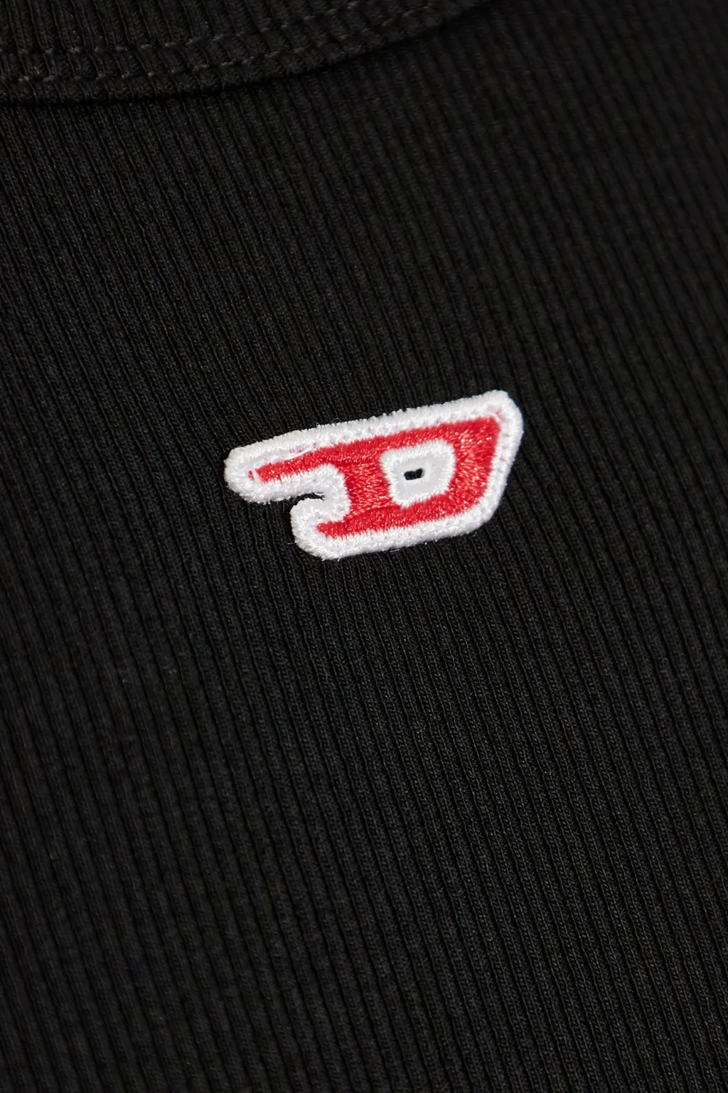 Diesel D-Ribber-Ls-N Logo Patch Knitted T-Shirt