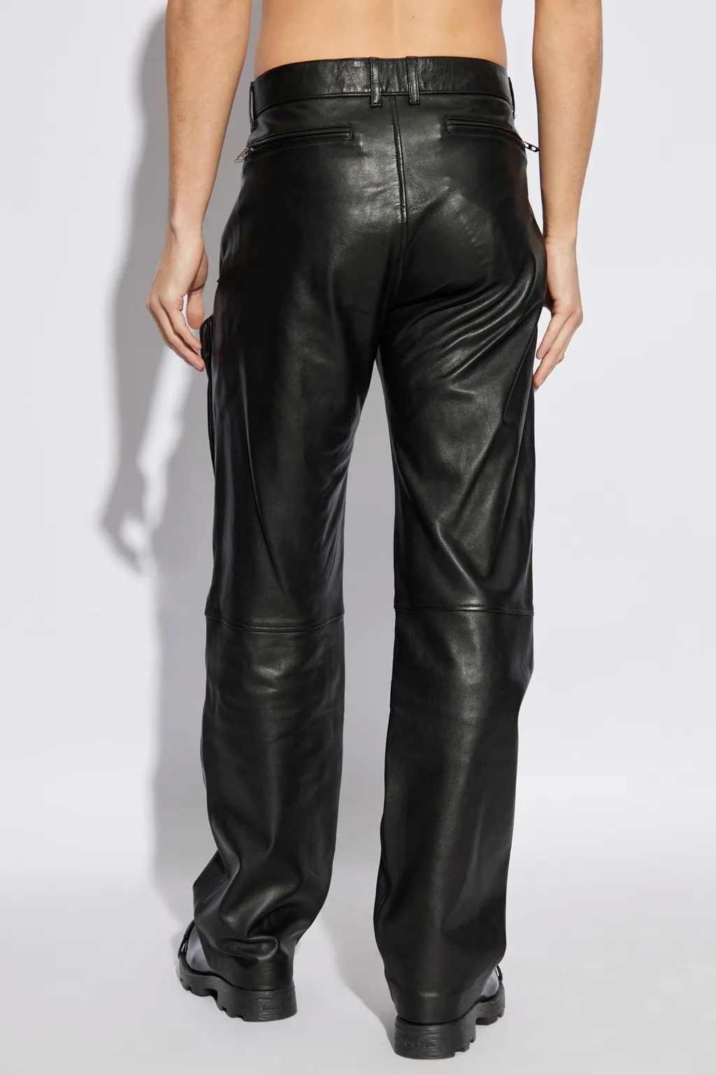 Diesel P-Gast Leather Trousers