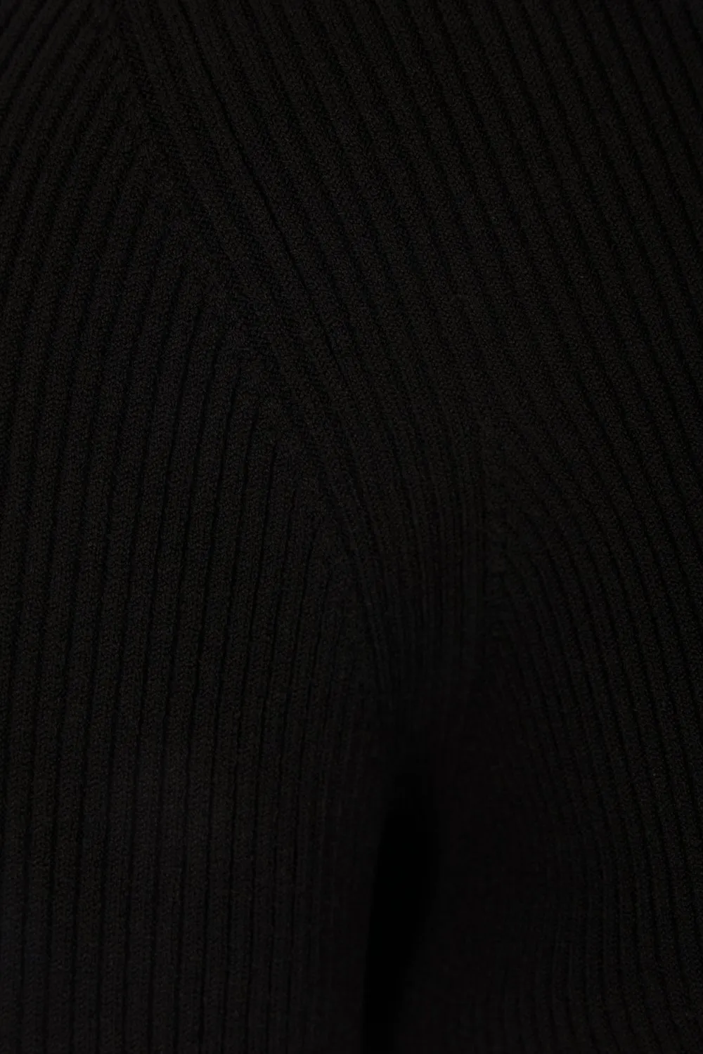 Diesel Logo Plaque Ribbed-Knit Top