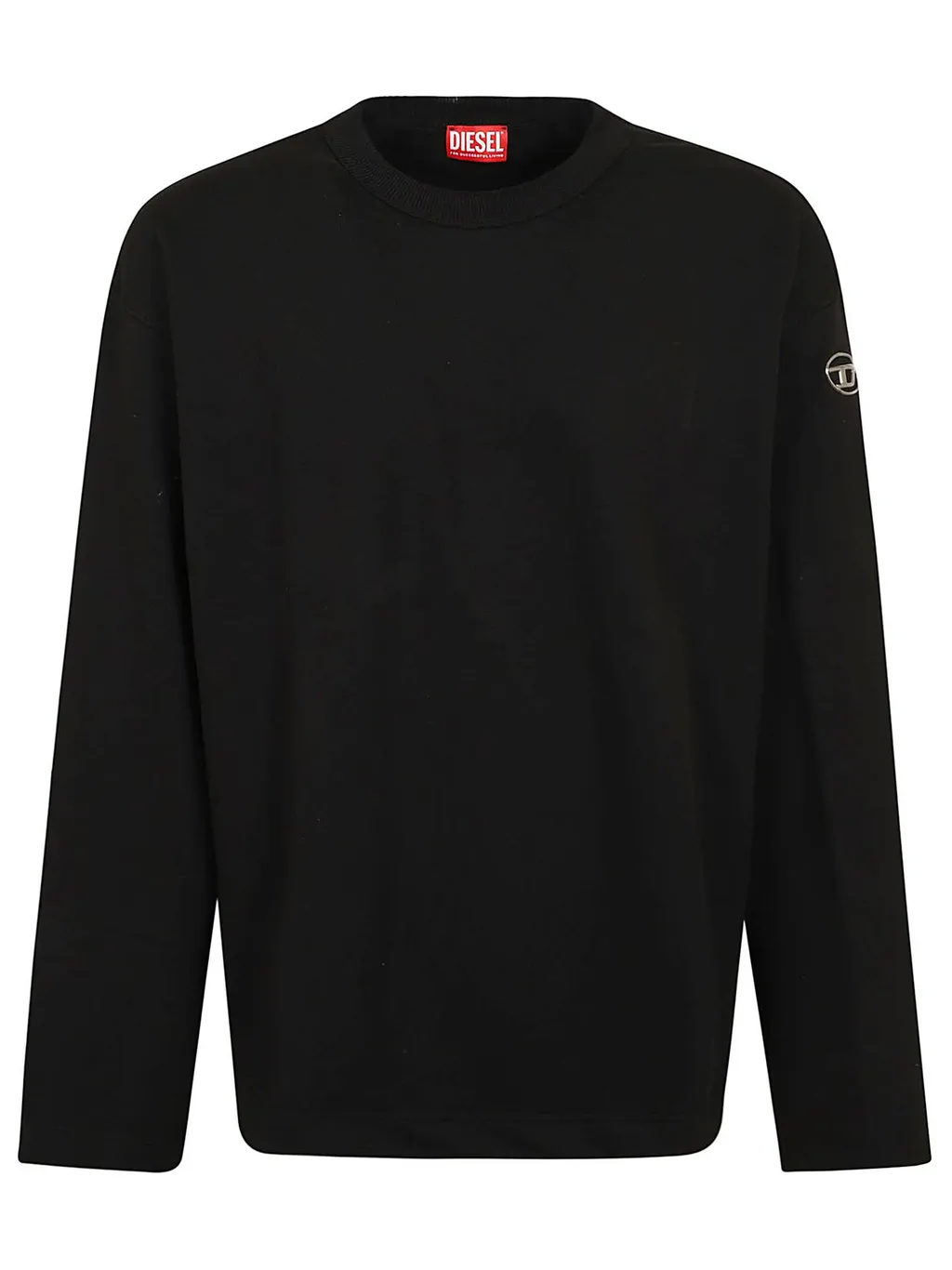Diesel Logo Plaque Crewneck T-Shirt