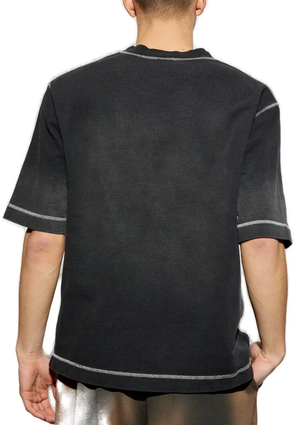 Diesel S-Wafycol Logo Embroidered T-Shirt