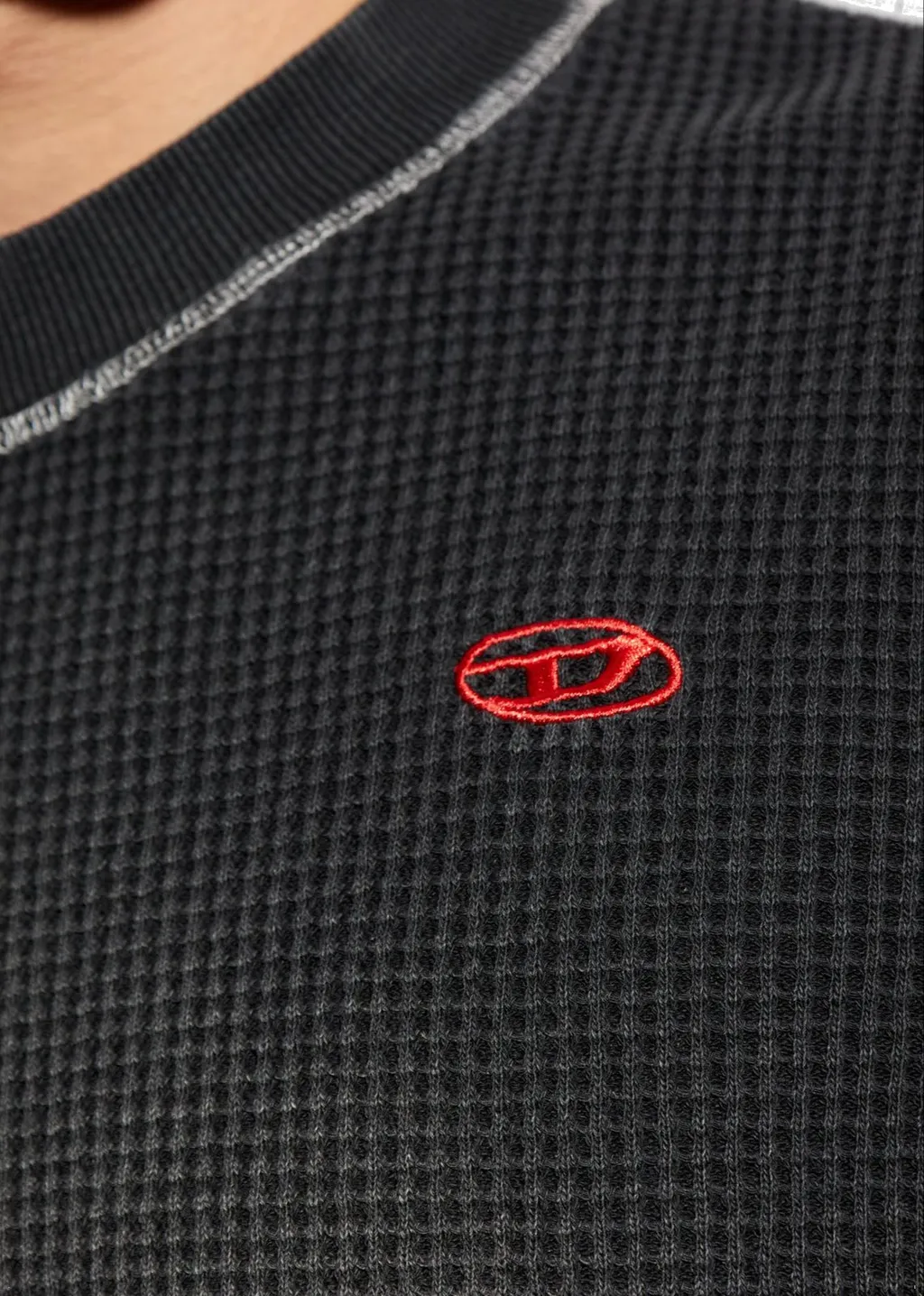 Diesel S-Wafycol Logo Embroidered T-Shirt