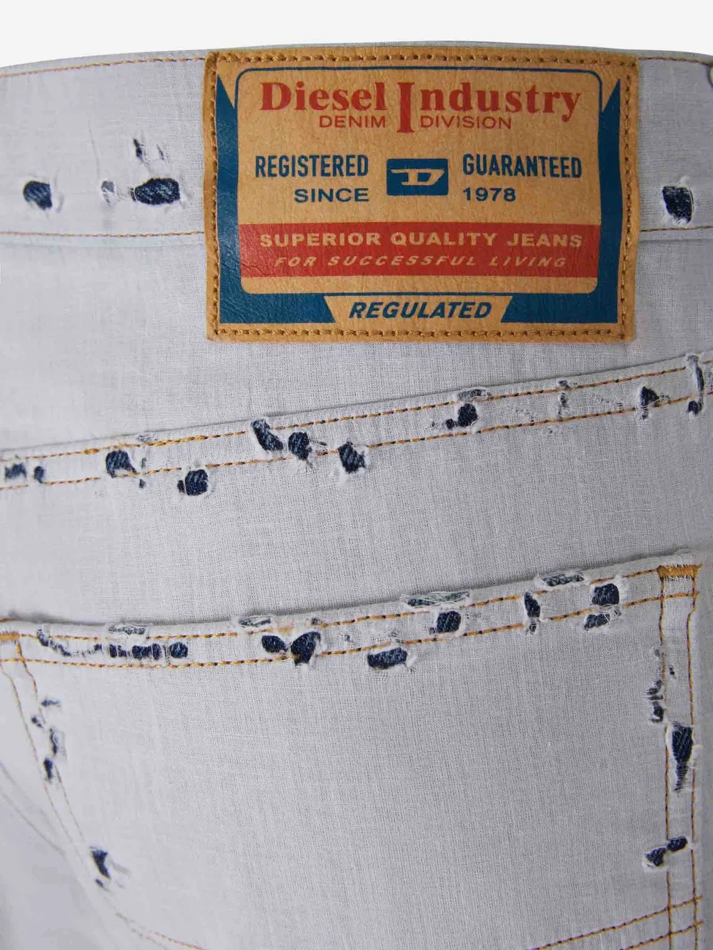 Diesel Distressed 1995 D-Sark Straight Jeans