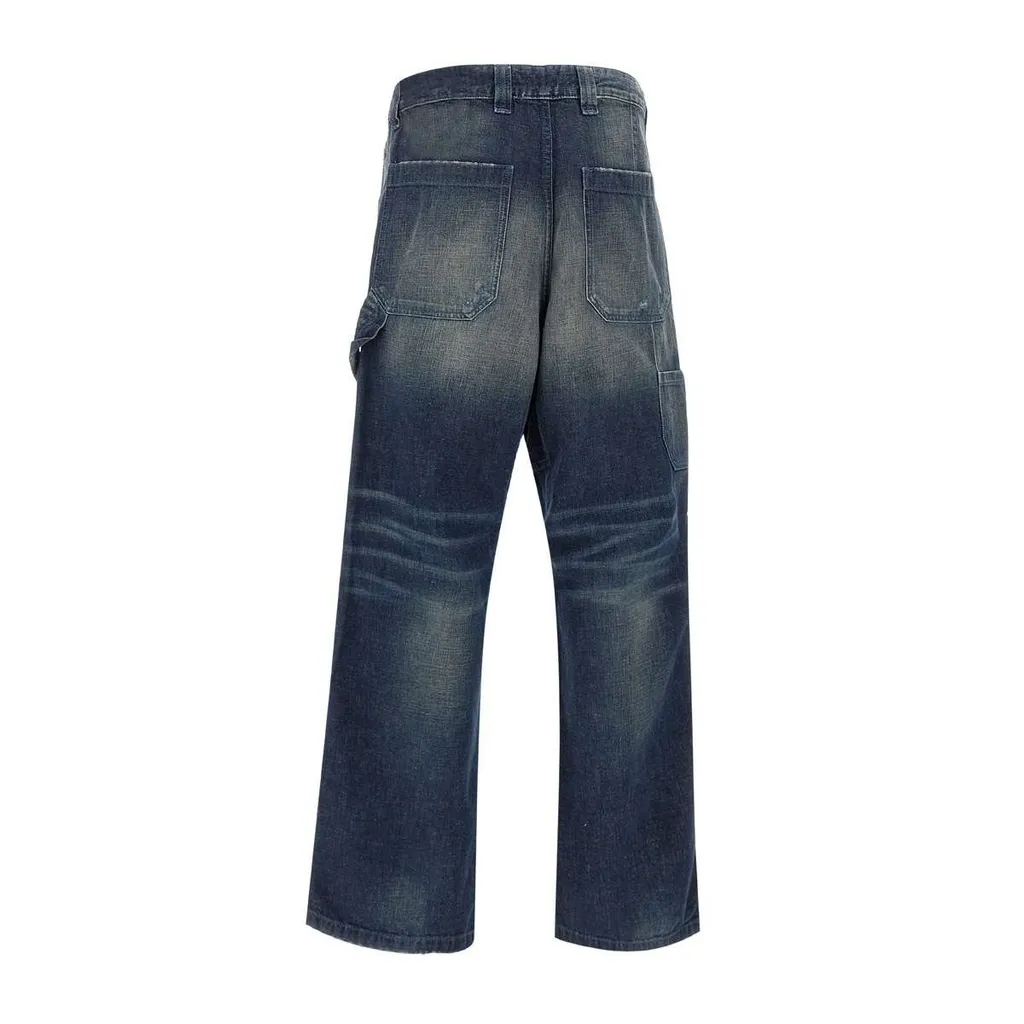 Diesel D-Livery Straight-Leg Distressed Jeans