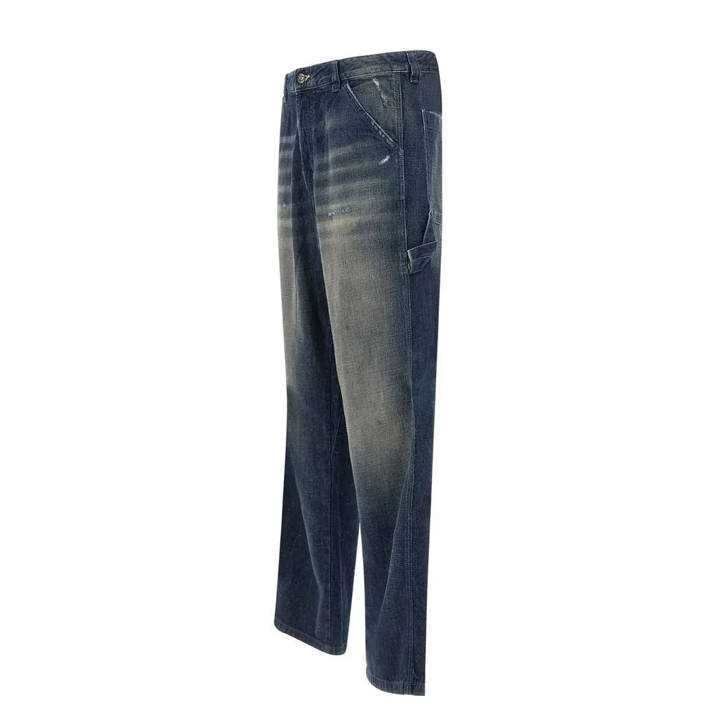 Diesel D-Livery Straight-Leg Distressed Jeans
