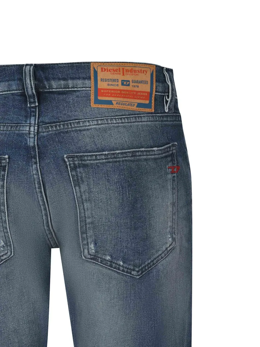 Diesel 2019 D-Strukt Washed Denim Jeans
