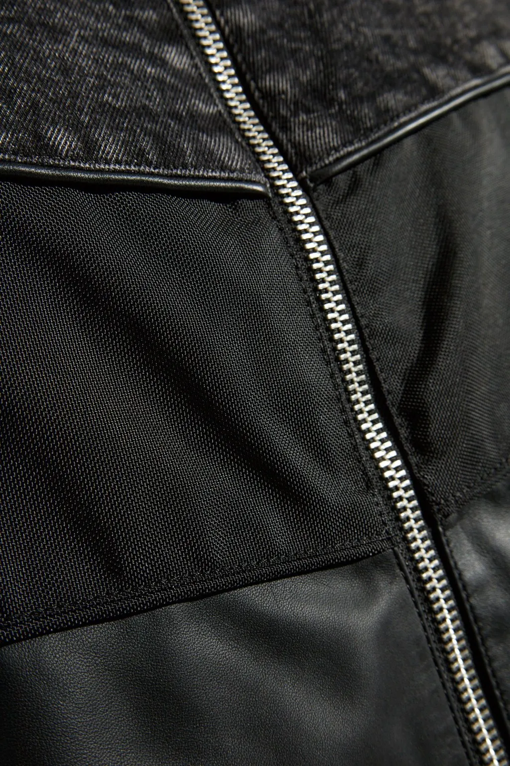 Diesel L-Leopol Shell-Panelled Leather Jacket